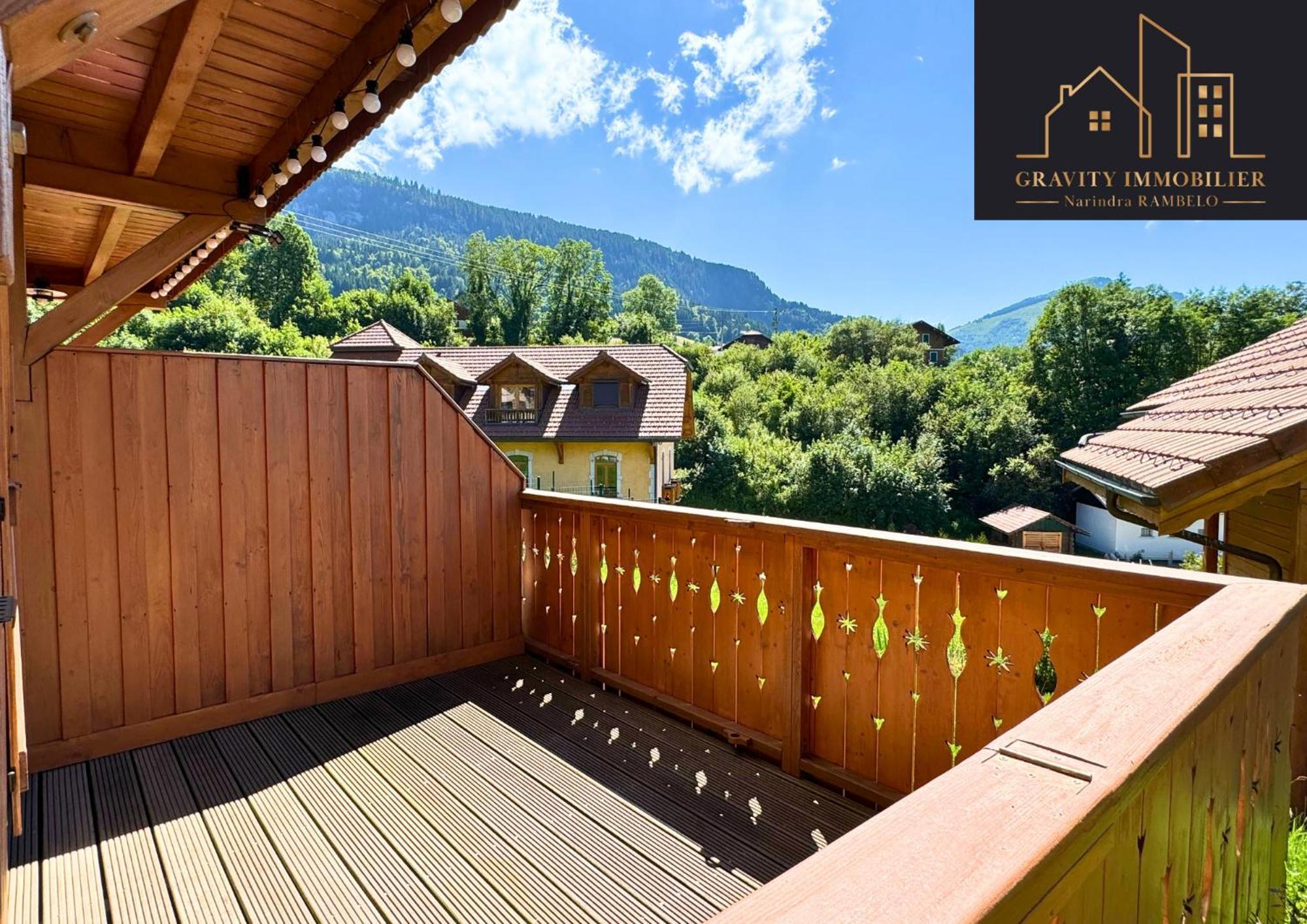 Chalet Duplex Mont-Saxonnex "Le Jarbay " エクステリア 写真